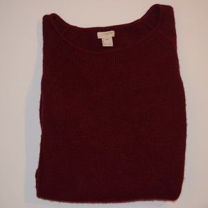 J. Crew Burgundy Sweater Long Sleeve